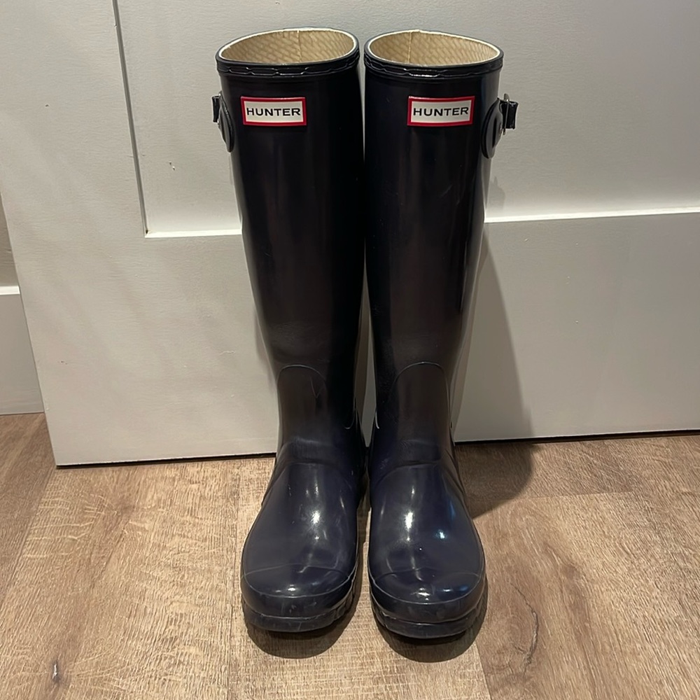 Hunter Boots-Tall classic-size 37-Eggplant